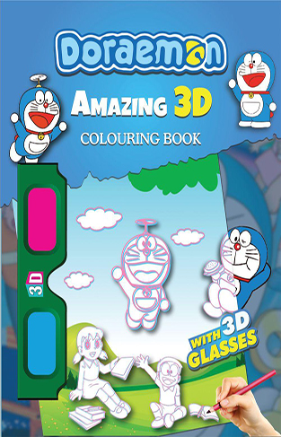 Doremon Amazing 3D Colouring Book